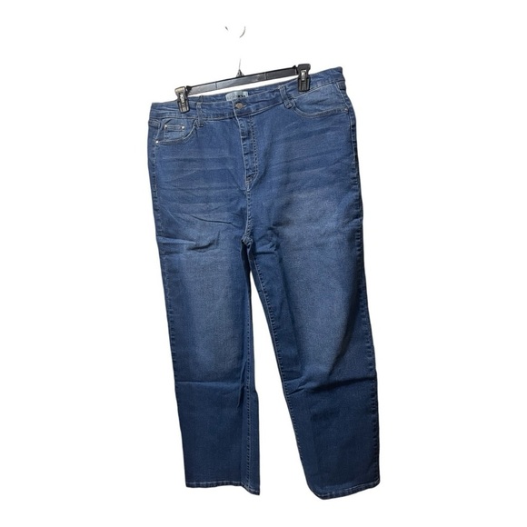 Fashion Nova Simply Basic Stretch Straight Medium Wash Jeans sz 22 NWT - Picture 3 of 7